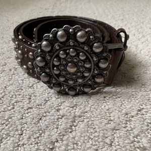 Studded Leather Belt